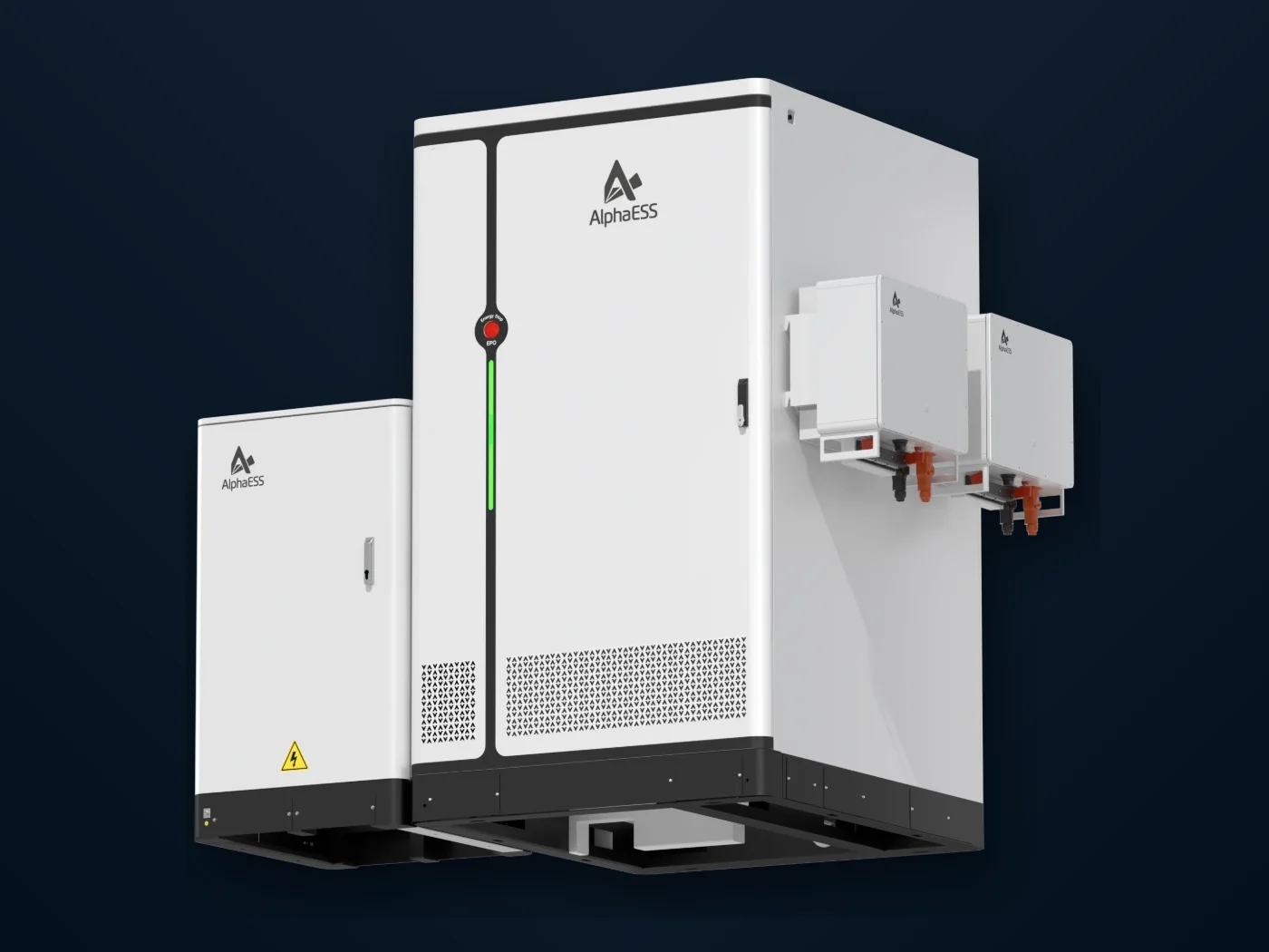 STORION-LC-H125 and the STS cabinet on a steel base frame